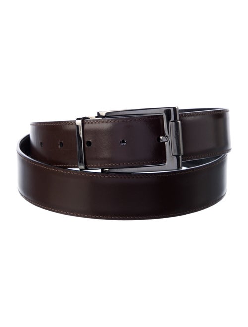 Salvatore Ferragamo Gancio Logo Leather Belt