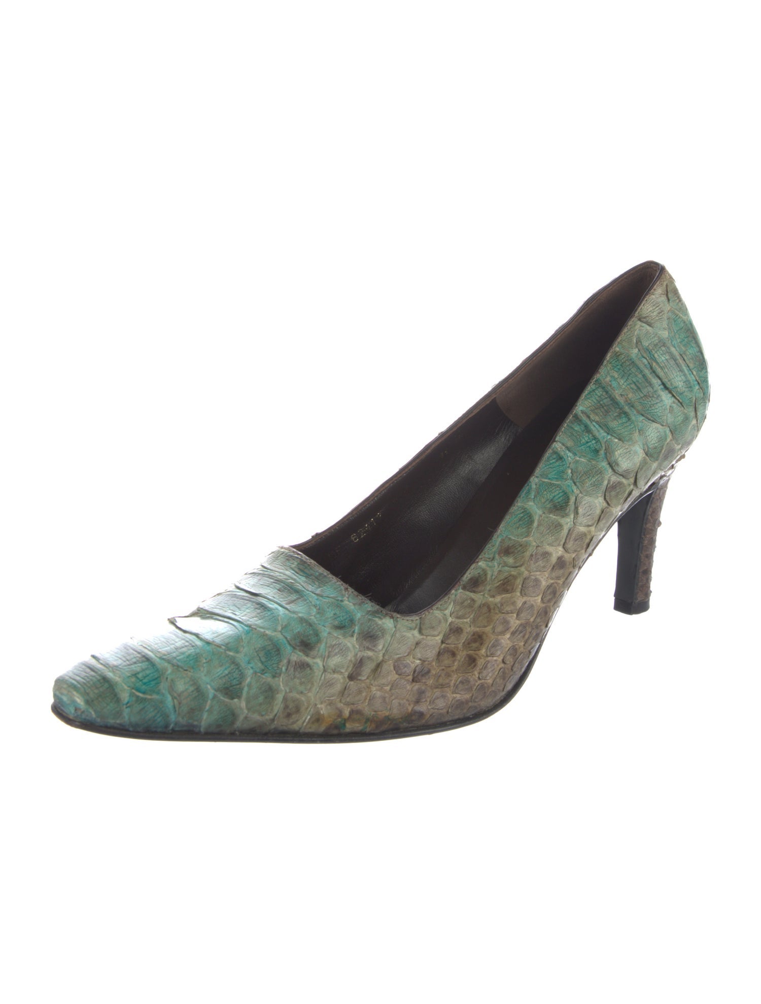 Salvatore Ferragamo Snakeskin Animal Print Pumps