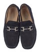 Salvatore Ferragamo Gancini Logo Suede Drivers