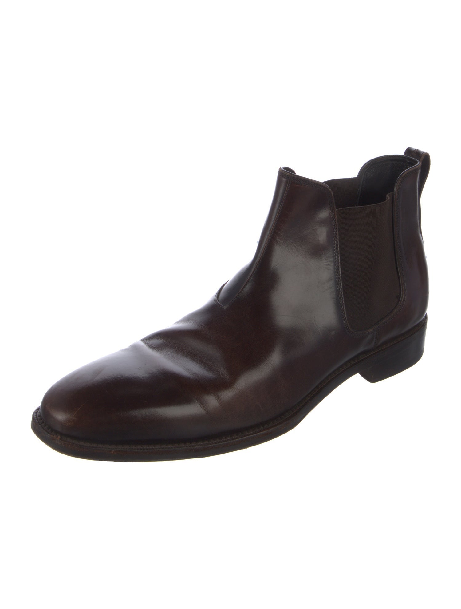 Salvatore Ferragamo Leather Chelsea Boots