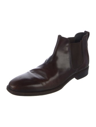 Salvatore Ferragamo Leather Chelsea Boots