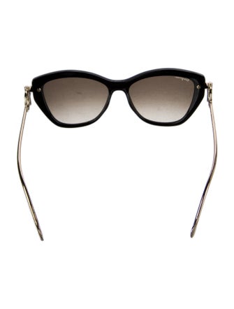 Salvatore Ferragamo Gancini Logo Cat-Eye Sunglasses