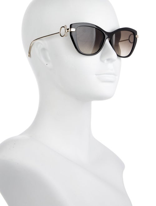 Salvatore Ferragamo Gancini Logo Cat-Eye Sunglasses