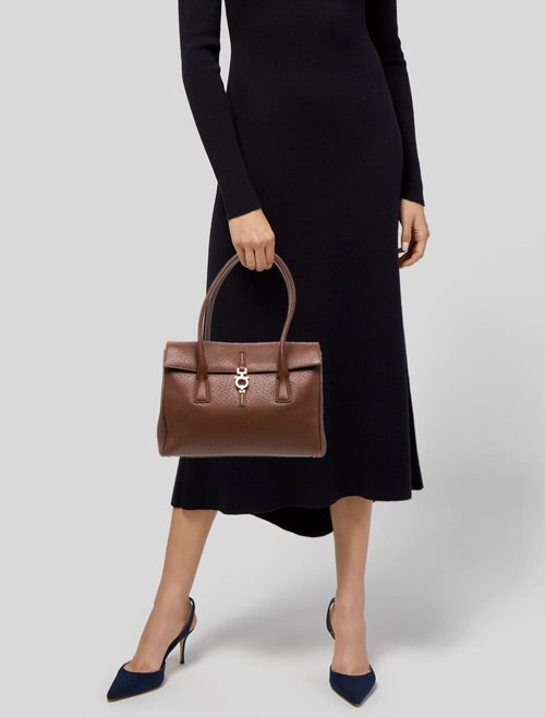 Salvatore Ferragamo Gancini Top Handle Bag