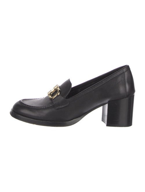 Salvatore Ferragamo Gancini Logo Leather Pumps