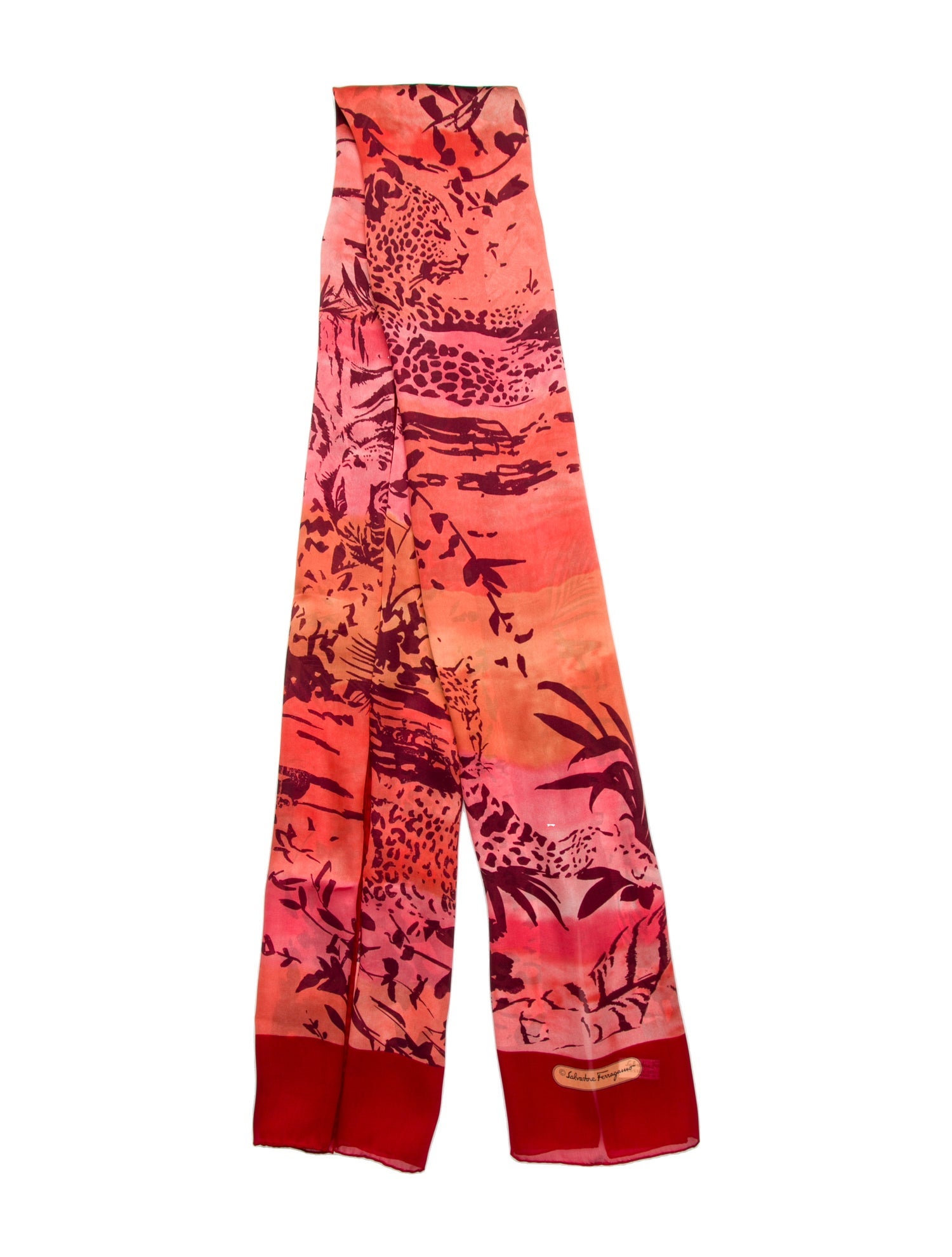 Salvatore Ferragamo Silk Printed Scarf