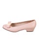 Salvatore Ferragamo Vara Bow Accent Leather Ballet Flats