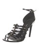 Salvatore Ferragamo Patent Leather Bow Accents Sandals