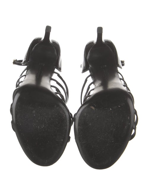 Salvatore Ferragamo Patent Leather Bow Accents Sandals