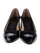 Salvatore Ferragamo Patent Leather Bow Accents Pumps
