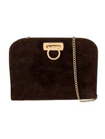 Salvatore Ferragamo Suede Shoulder Bag