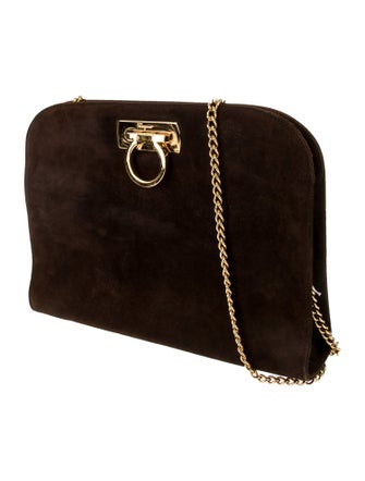 Salvatore Ferragamo Suede Shoulder Bag