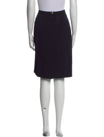 Salvatore Ferragamo Wool Knee-Length Skirt