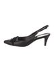 Salvatore Ferragamo Gancini Logo Leather Slingback Pumps