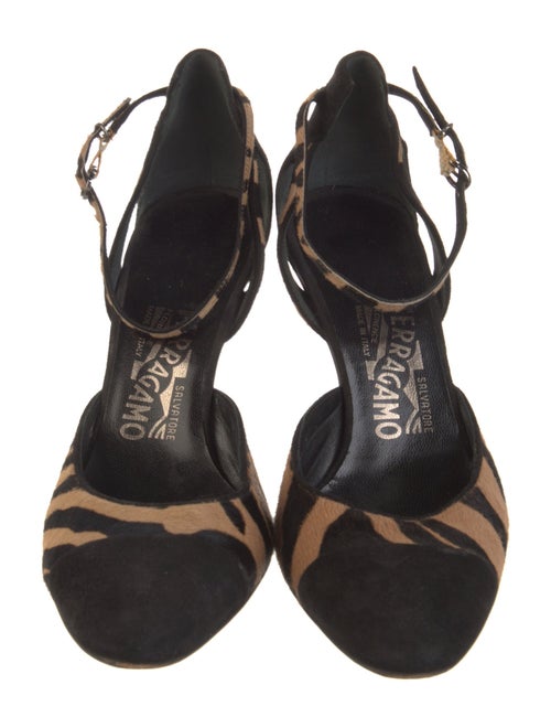 Salvatore Ferragamo Ponyhair Animal Print D'Orsay Pumps