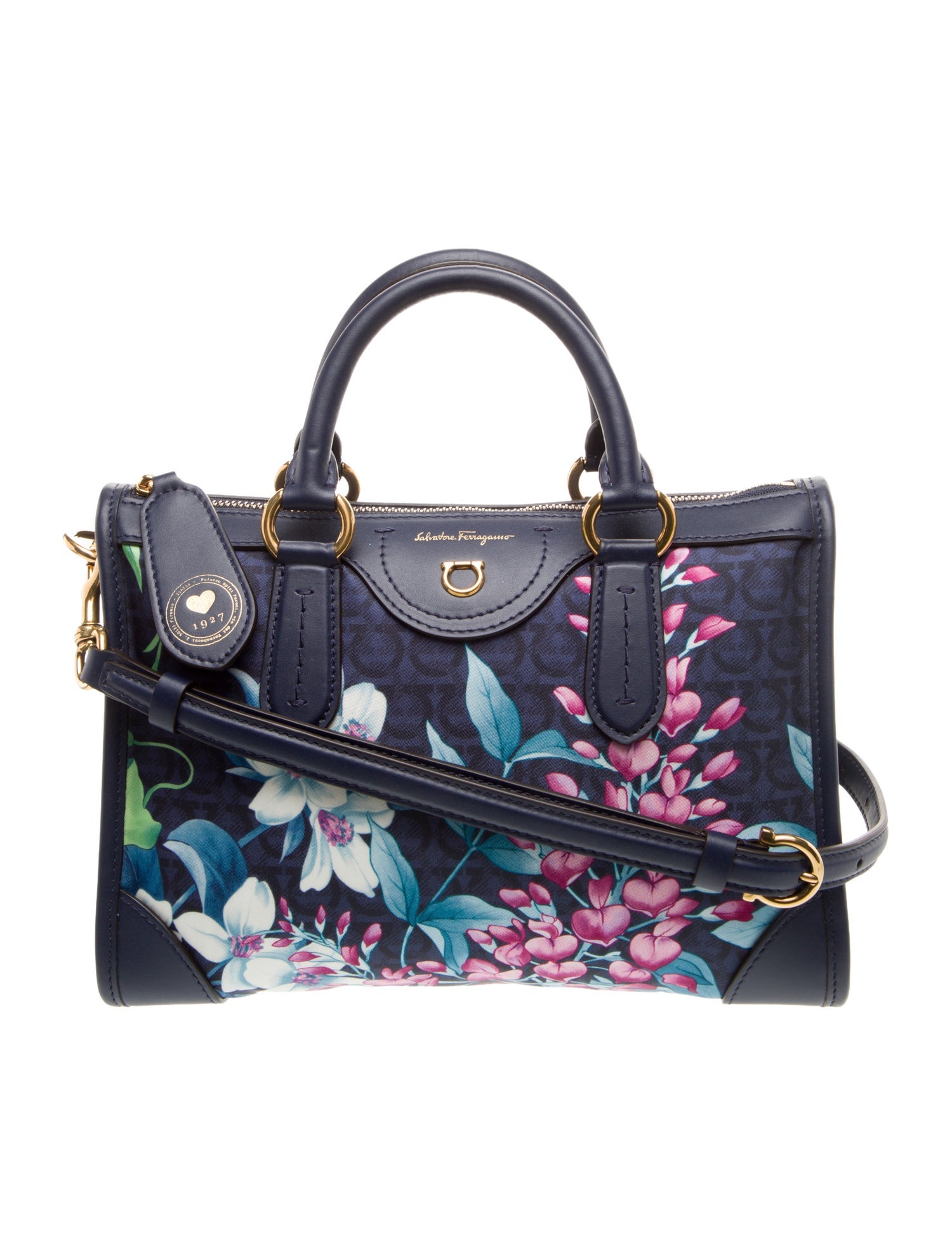 Salvatore Ferragamo Nylon Top Handle Bag