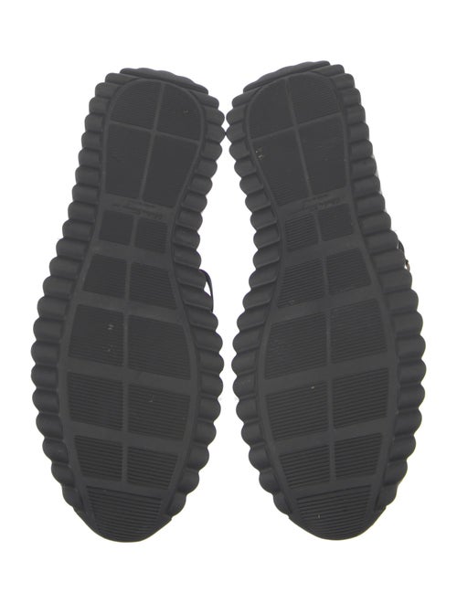 Salvatore Ferragamo Leather Chain-Link Accents Mary Jane Flats