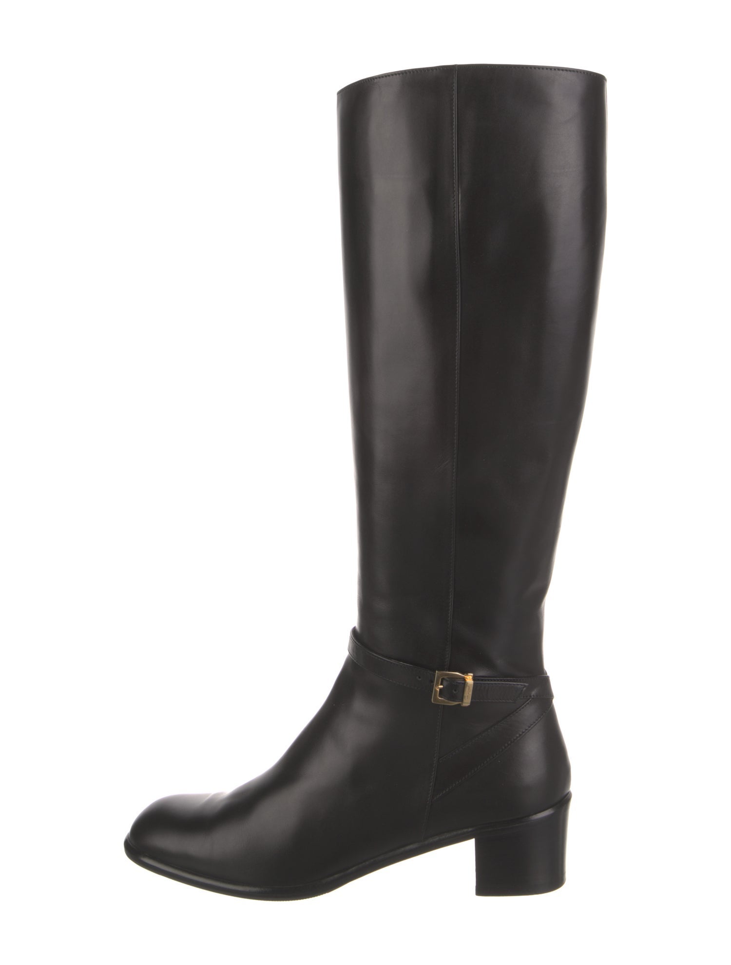 Salvatore Ferragamo Leather Riding Boots