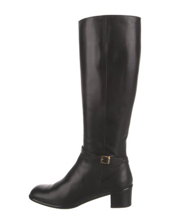 Salvatore Ferragamo Leather Riding Boots