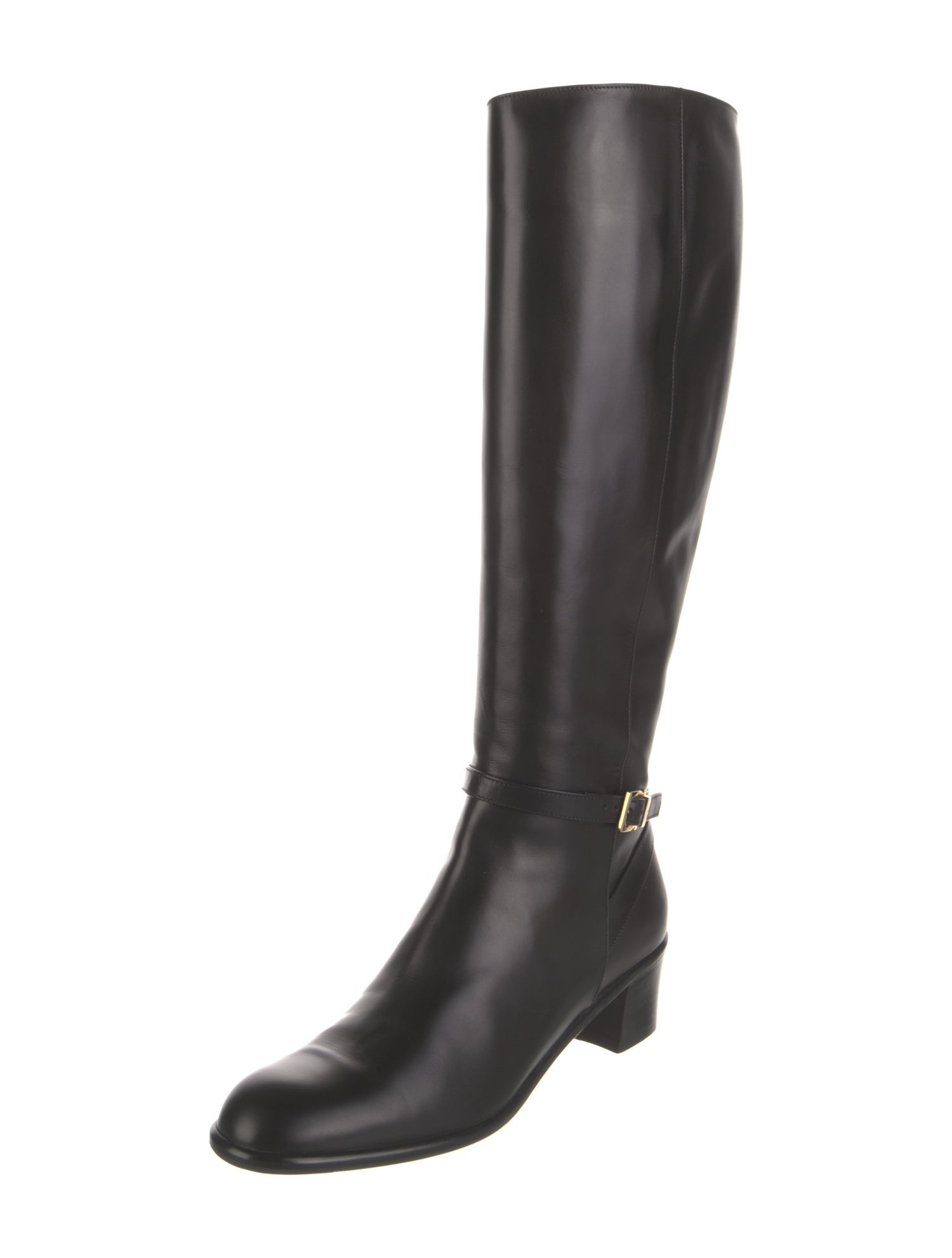 Salvatore Ferragamo Leather Riding Boots