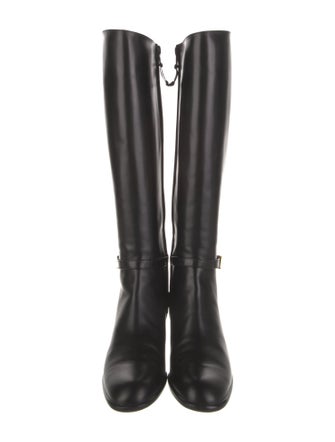 Salvatore Ferragamo Leather Riding Boots