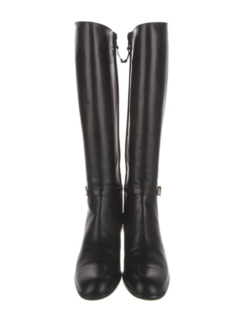 Salvatore Ferragamo Leather Riding Boots