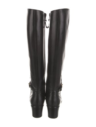 Salvatore Ferragamo Leather Riding Boots
