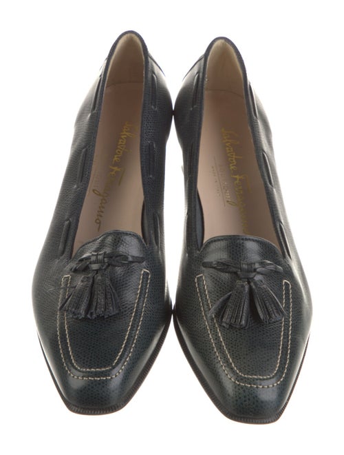 Salvatore Ferragamo Gancini Logo Leather Pumps