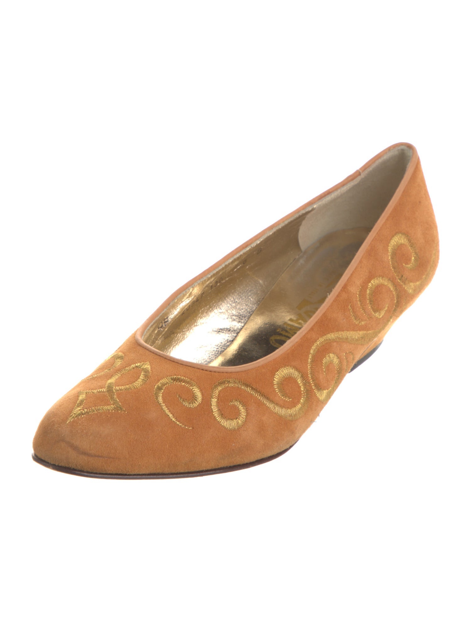 Salvatore Ferragamo Suede Flats