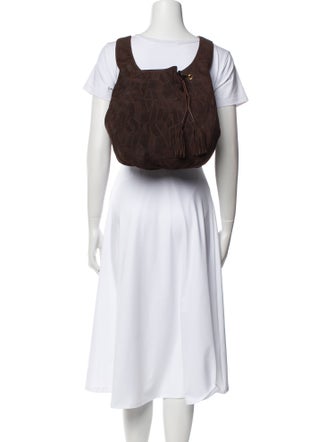 Salvatore Ferragamo Suede Bucket Bag