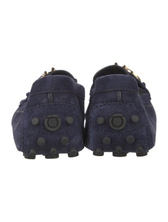 Salvatore Ferragamo Gancini Logo Suede Loafers