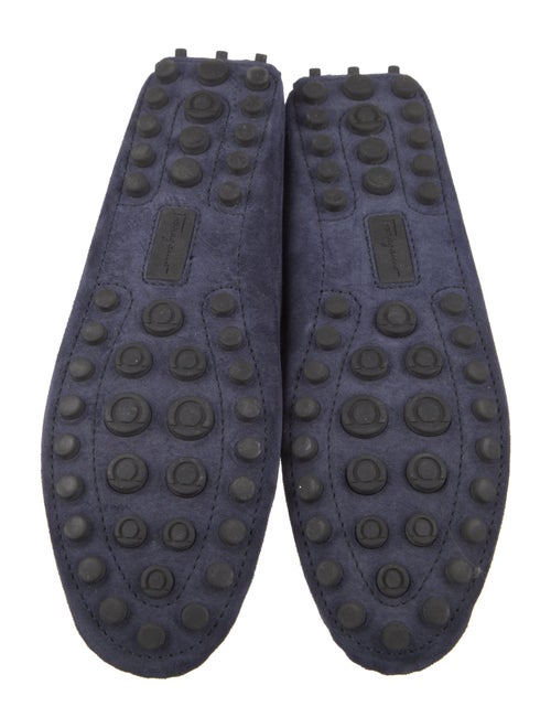 Salvatore Ferragamo Gancini Logo Suede Loafers