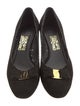 Salvatore Ferragamo Suede Lasercut Accents Pumps