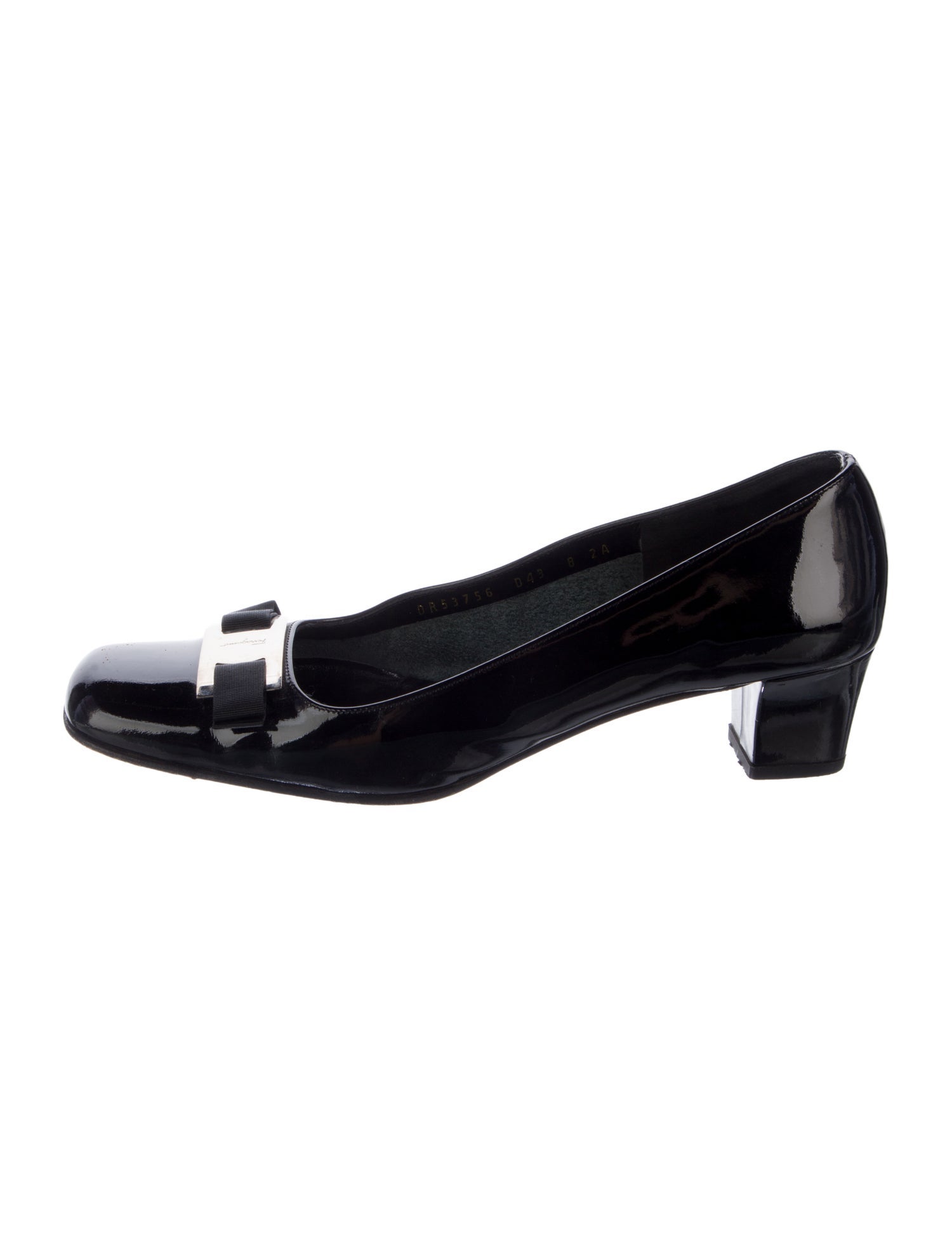 Salvatore Ferragamo Gancini Logo Patent Leather Pumps