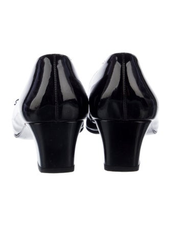 Salvatore Ferragamo Gancini Logo Patent Leather Pumps