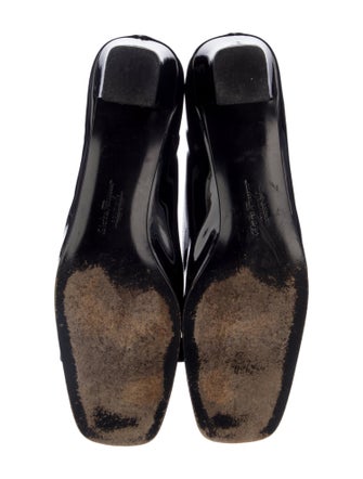 Salvatore Ferragamo Gancini Logo Patent Leather Pumps