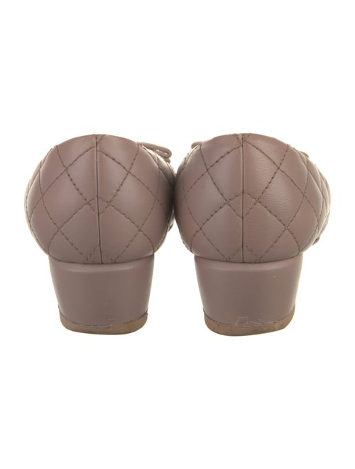 Salvatore Ferragamo Leather Bow Accents Pumps