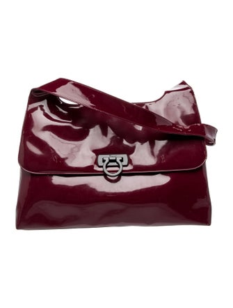 Salvatore Ferragamo Patent Leather Shoulder Bag