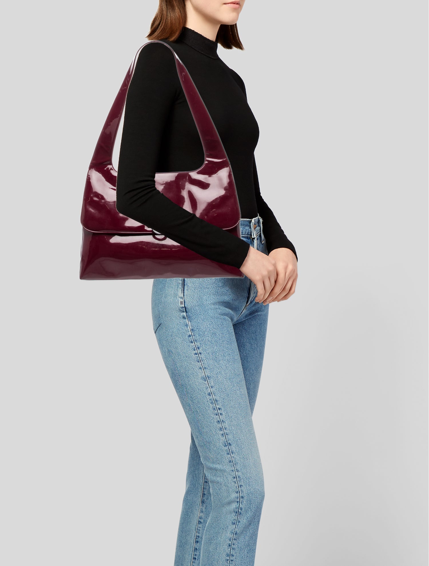 Salvatore Ferragamo Patent Leather Shoulder Bag