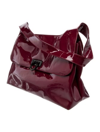 Salvatore Ferragamo Patent Leather Shoulder Bag
