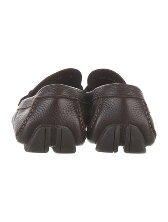 Salvatore Ferragamo Gancini Logo Leather Drivers