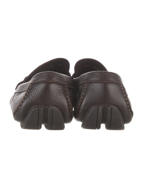 Salvatore Ferragamo Gancini Logo Leather Drivers