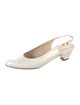Salvatore Ferragamo Vara Bow Accent Leather Slingback Pumps
