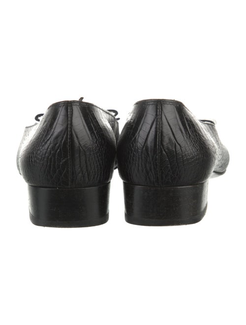 Salvatore Ferragamo Leather Animal Print Pumps