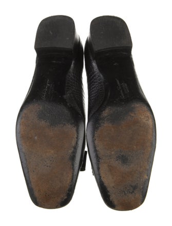 Salvatore Ferragamo Leather Animal Print Pumps