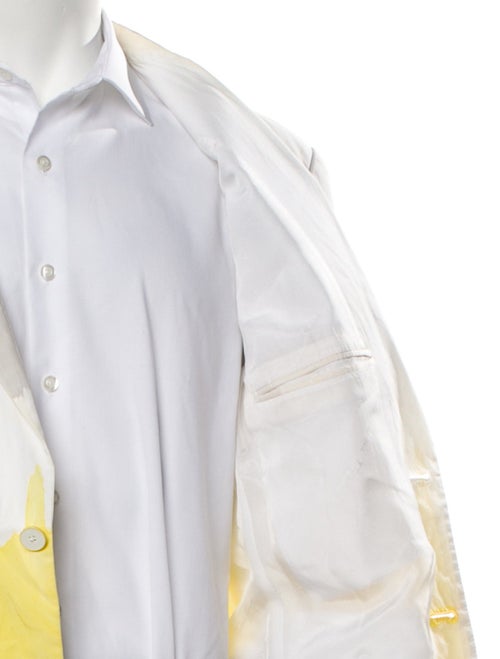 Salvatore Ferragamo Tie-Dye Print Distressed Accents Blazer