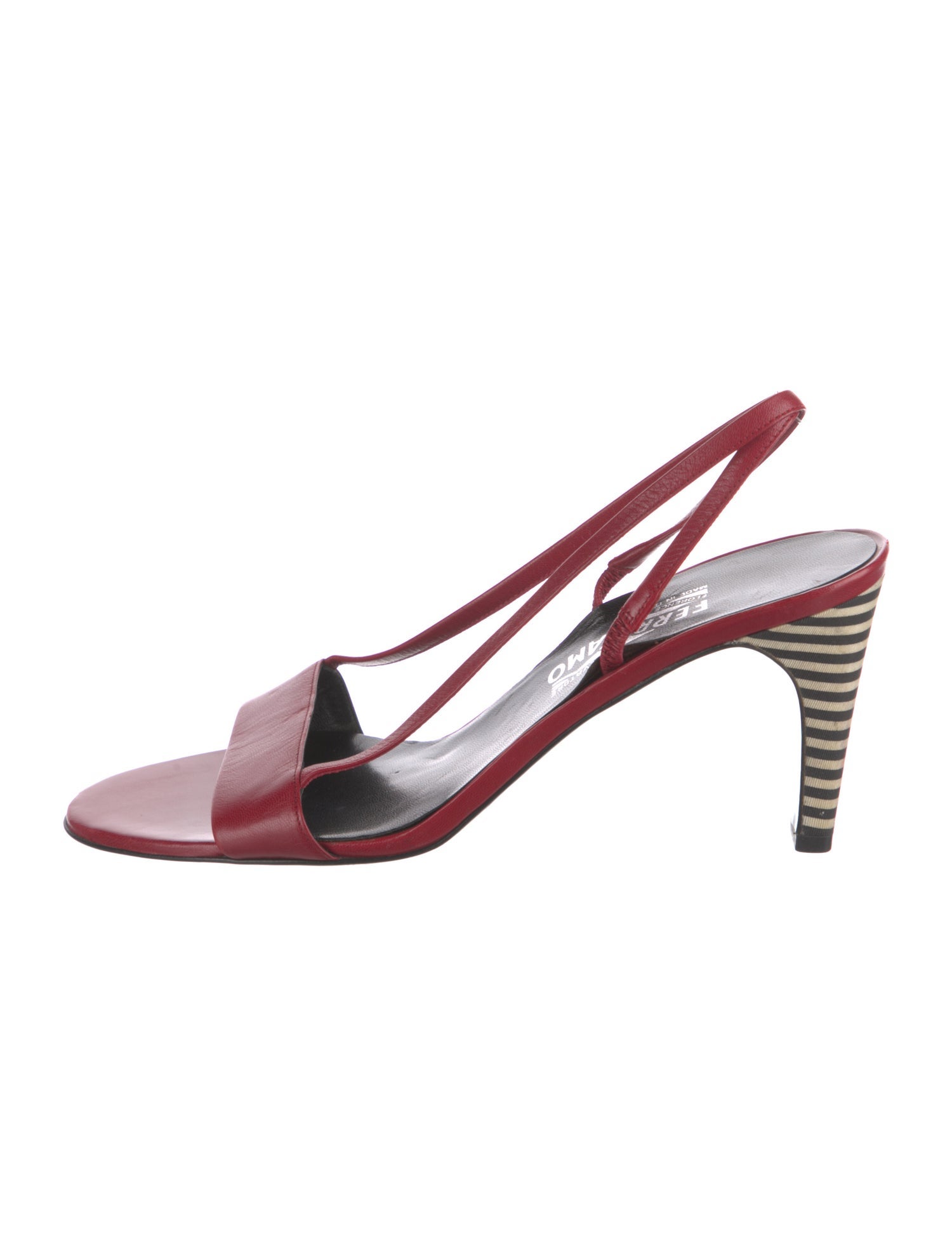 Salvatore Ferragamo Leather Slingback Sandals