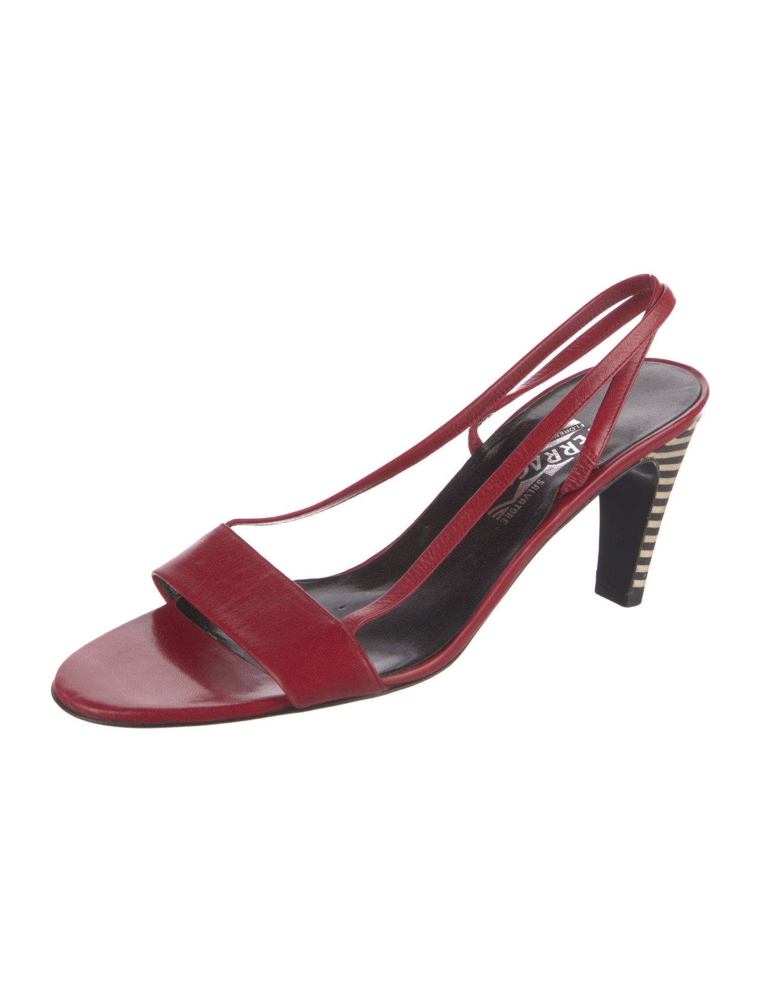 Salvatore Ferragamo Leather Slingback Sandals