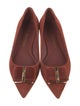 Salvatore Ferragamo Vara Bow Accent Suede Flats