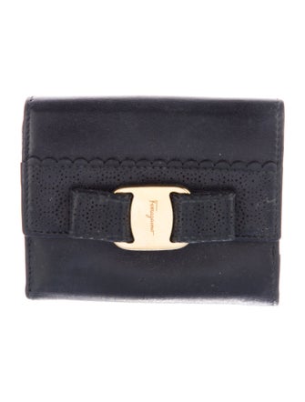Salvatore Ferragamo Leather Compact Wallet